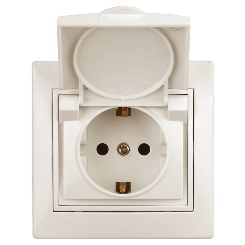 1-203-02 Intro Розетка 2P+E Schuko с крышкой, 16А-250В, IP20, СУ, Plano, сл.кость (10/100/1500) 1-203-02 Intro Розетка 2P+E Schuko с крышкой, 16А-250В, IP20, СУ, Plano, сл.кость (10/100/1500)