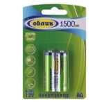 акк. Облик NI-Mh AA-1500 mAh Блистер-2