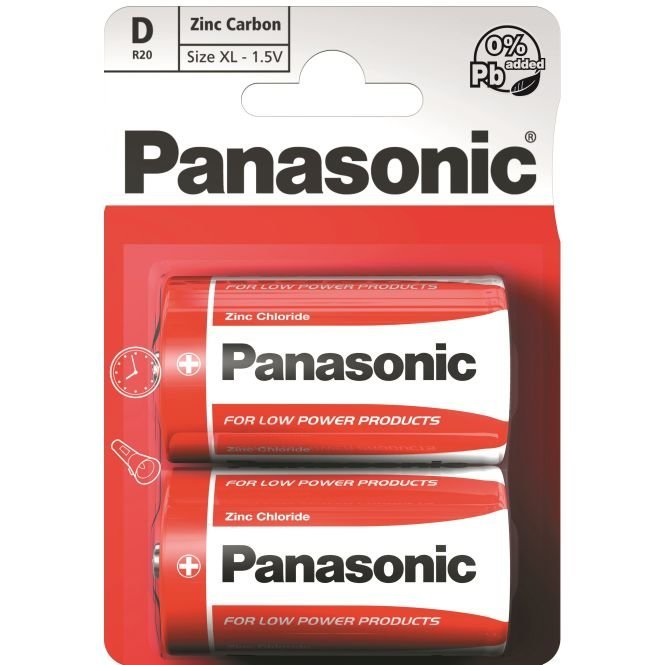Panasonic R20  Zinc Carbon  BL*2/24