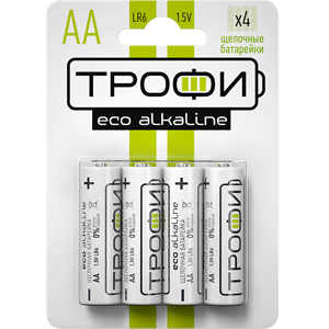 Батарейки Трофи LR6-4BL ENERGY Alkaline (40/720/17280)
