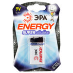 Батарейки ЭРА 6LR61-1BL SUPER Alkaline (12/96/5760)