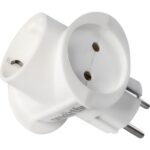 Разветвитель Smartbuy, 3 гнезда с без заземления круглый 10А 250B (SBE-16-A03-3)
