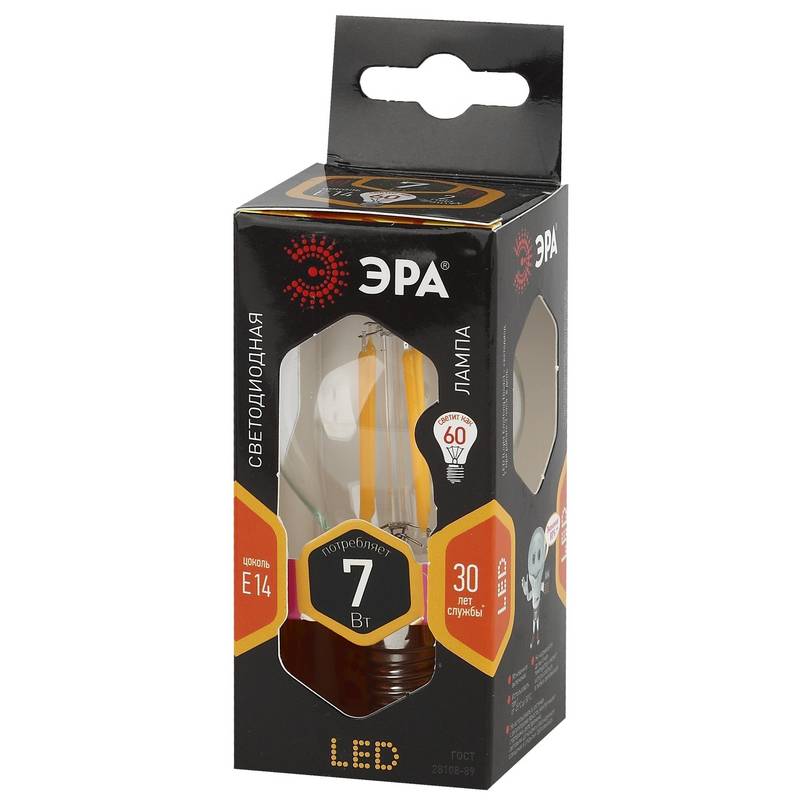 Лампочка светодиодная ЭРА F-LED P45-7W-827-E14 E14 / Е14 7Вт филамент шар теплый белый свет Лампочка светодиодная ЭРА F-LED P45-7W-827-E14 E14 / Е14 7Вт филамент шар теплый белый свет