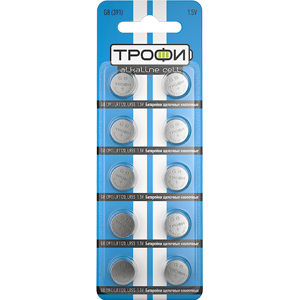 Батарейки Трофи G8 (391) LR1120, LR55 ENERGY POWER Button Cell (200/1600/153600)