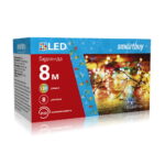 LED Гирлянда Smartbuy с контроллером, RGB, 8м, 120 диодов, IP20, зеленый провод (SB-RGB-8mGR)