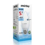 Светодиодная (LED) Лампа Smartbuy-C37-05W/4000/E27 (SBL-C37-05-40K-E27)