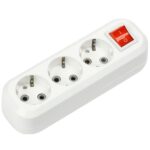 Колодка УЗВ-3-GRAND трехместная с выключателем и заземлением 5230 IN HOME