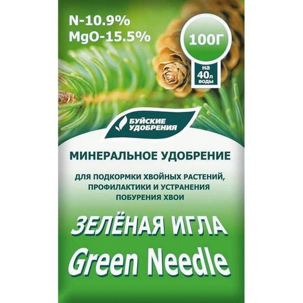 Удобрение минеральное 100 гр Зеленая игла (БХЗ) (20шт) Удобрение минеральное 100 гр Зеленая игла (БХЗ) (20шт)
