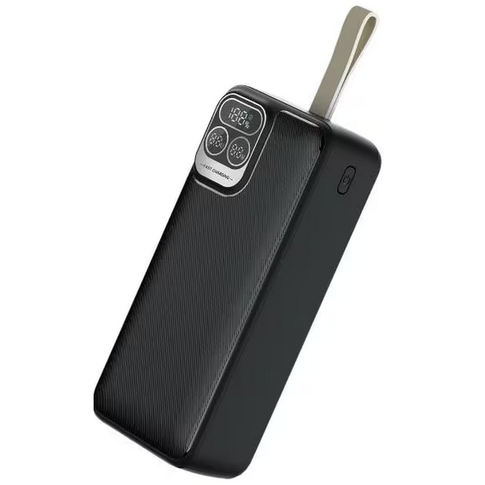 Perfeo Powerbank Atomic Age 30000 mAh/LED дисплей/PD + QC 3.0/Type-C/2 USB/Выход: 5A, max 22.5WBlack Perfeo Powerbank Atomic Age 30000 mAh/LED дисплей/PD + QC 3.0/Type-C/2 USB/Выход: 5A, max 22.5WBlack