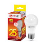 Лампа светодиодная LED-A65-VC 25Вт 230В Е27 3000К 2250Лм IN HOME