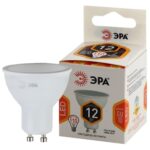 Лампочка светодиодная ЭРА STD LED MR16-12W-827-GU10 GU10 12Вт софит теплый белый свет