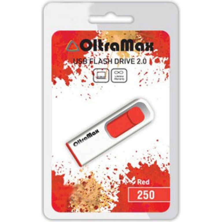 Флеш-накопитель USB  4GB  OltraMax  250 красный