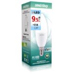 Светодиодная (LED) Лампа Smartbuy-C37-9,5W/4000 (SBL-C37-9_5-40K-E14)
