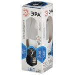 Лампочка светодиодная ЭРА STD LED B35-7W-840-E27 E27 / Е27 7Вт свеча нейтральный белый свет