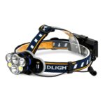 Аккумуляторный налобный фонарь 2*5 Вт LED + 2*3Вт+2*3Вт COB, Smartbuy (SBF-HL027)/50