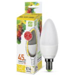 Лампа светодиодная LED-СВЕЧА-standard 5Вт 230В Е14 3000К 450Лм ASD