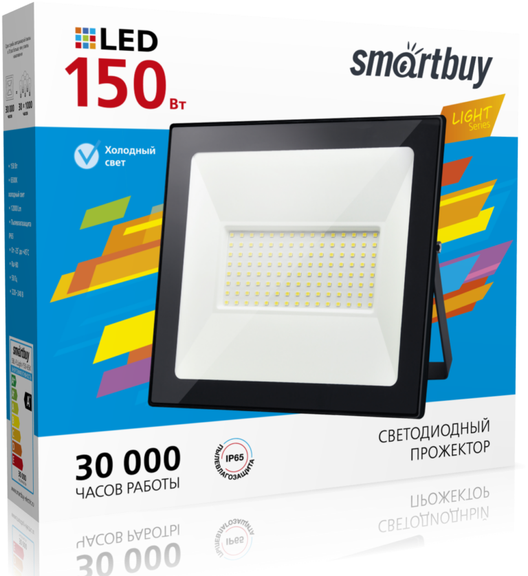 Светодиодный (LED) прожектор FL SMD LIGHT Smartbuy-150W/6500K/IP65 (SBL-FLLIGHT-150-65)