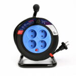 Удлинитель на катушке 4 гнезда 20м, без заземления, с предохранителем ПВС 2*1,0 10А/2,2кВт