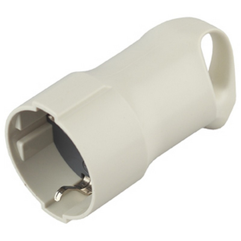 Розетка ЭРА R3 кабельная c заземлением 16A с кольцом непрямой ввод белая Розетка ЭРА R3 кабельная c заземлением 16A с кольцом непрямой ввод белая
