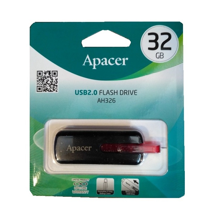 Флеш-накопитель USB 32 GB Apacer АН 326 черный