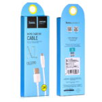 Кабель USB - микро USB HOCO X1 Rapid series, 1.0м, круглый, 2.1A, силикон, цвет: белый (1/30/300)