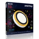 Накладной (LED) светильник с подсветкой DLB Smartbuy-13w/6500K+O/IP20 (SBL1-DLB-13-65K-O)