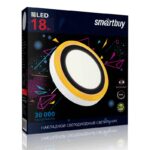 Накладной (LED) светильник с подсветкой DLB Smartbuy-18w/6500K+O/IP20 (SBL1-DLB-18-65K-O)