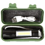 Ultraflash E1337 (фонарь аккум 3,7В, черный, XPE + COB LED, 3 Ватт, 3 реж., бокс)