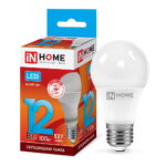 Лампа светодиодная LED-A60-VC 12Вт 230В Е27 4000К 1140Лм IN HOME