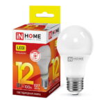Лампа светодиодная LED-A60-VC 12Вт 230В Е27 3000К 1080Лм IN HOME