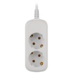 Удлинитель электрический ЭРА UDL-10-230-E Greenline 2 розетки с заземлением 3м ПВС 3x0.75мм2