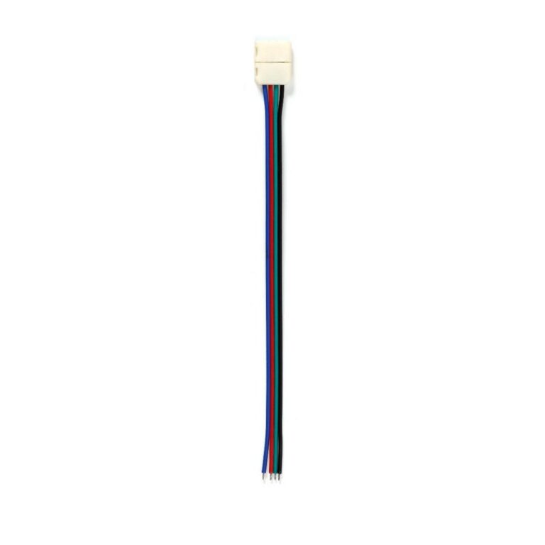Коннектор SS RGB-10mm-15cm провод (SBL-10mmRGBSS)