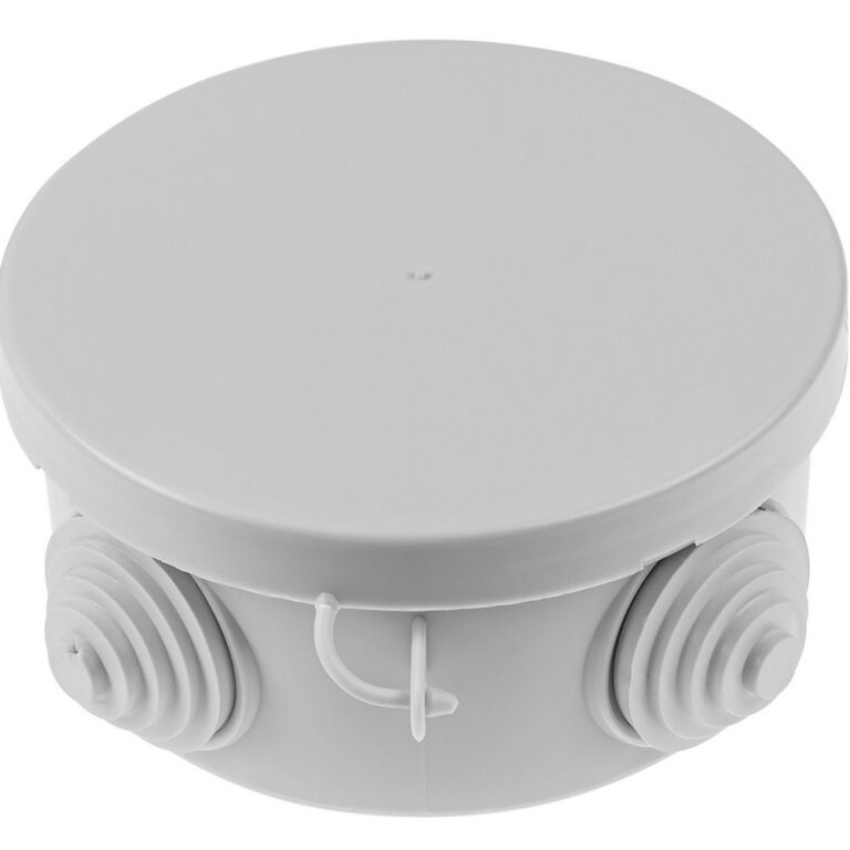 Распаячная коробка ОП D85х40мм, крышка, IP54, 4вх. TDM