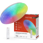 Светильник светодиодный COMFORT FROST-RGB 75Вт 230В 3000-6500K 4400Лм 495x85мм с пультом дистанционного управления IN HOME
