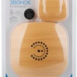 Звонок дверной ЭРА BIONIC Bright wood беспроводной дерево 6 мелодий