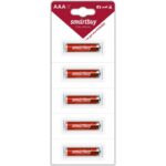 Батарейка алкалиновая Smartbuy LR03/5B strip (60/600)  (SBBA-3A05B)