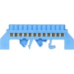 Шина "N" нулевая (латунь) 6х9мм, 12 групп, крепеж по центру, Smartbuy  (SBE-bc-12 )