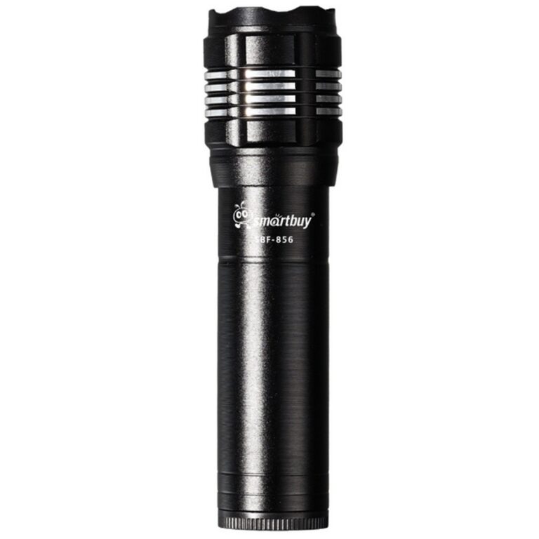 Фонарь аккумуляторный XPE LED, MicroUSB, алюминиевый, 4 режима, 18650, кейс, кабель, 11.7хd3 cм, Smartbuy