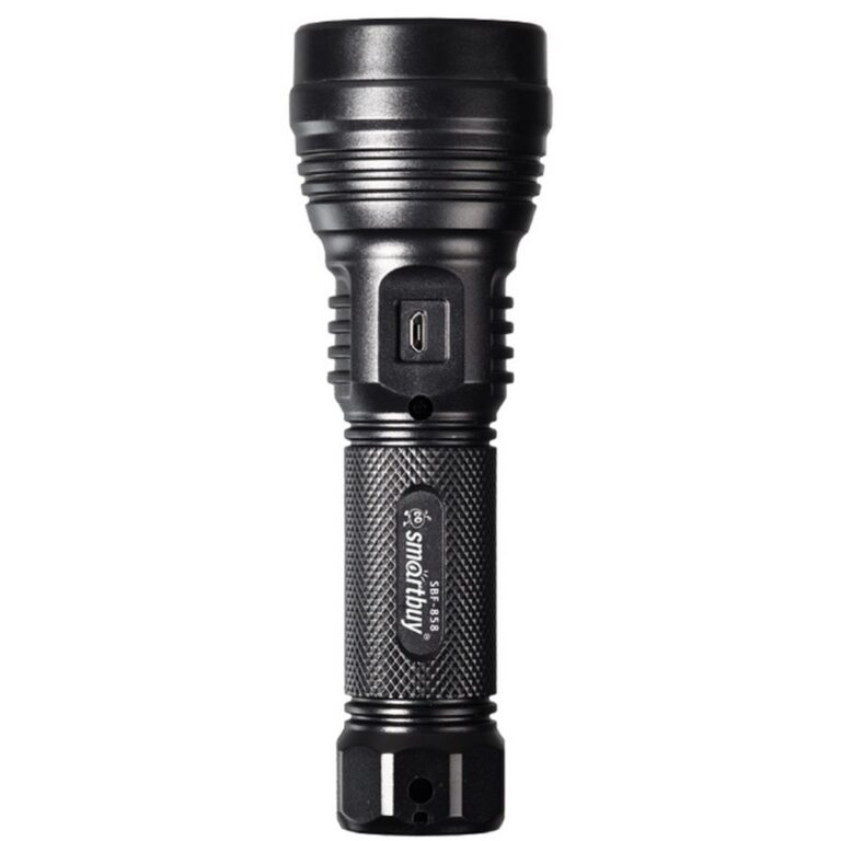 Фонарь аккумуляторный LED,  3 режима, 18650, MicroUSB, ABS, 16хd5 см, Smartbuy
