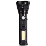 Фонарь LED+COB, MicroUSB, ABS, встроенный аккумулятор Smartbuy