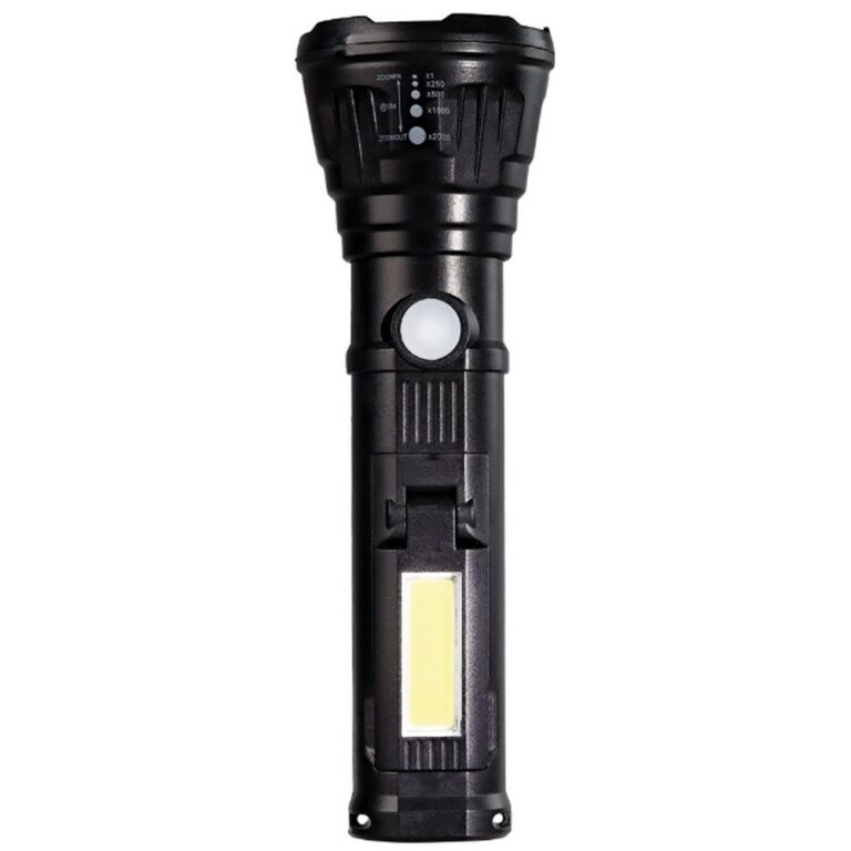 Фонарь LED+COB, MicroUSB, ABS, встроенный аккумулятор Smartbuy
