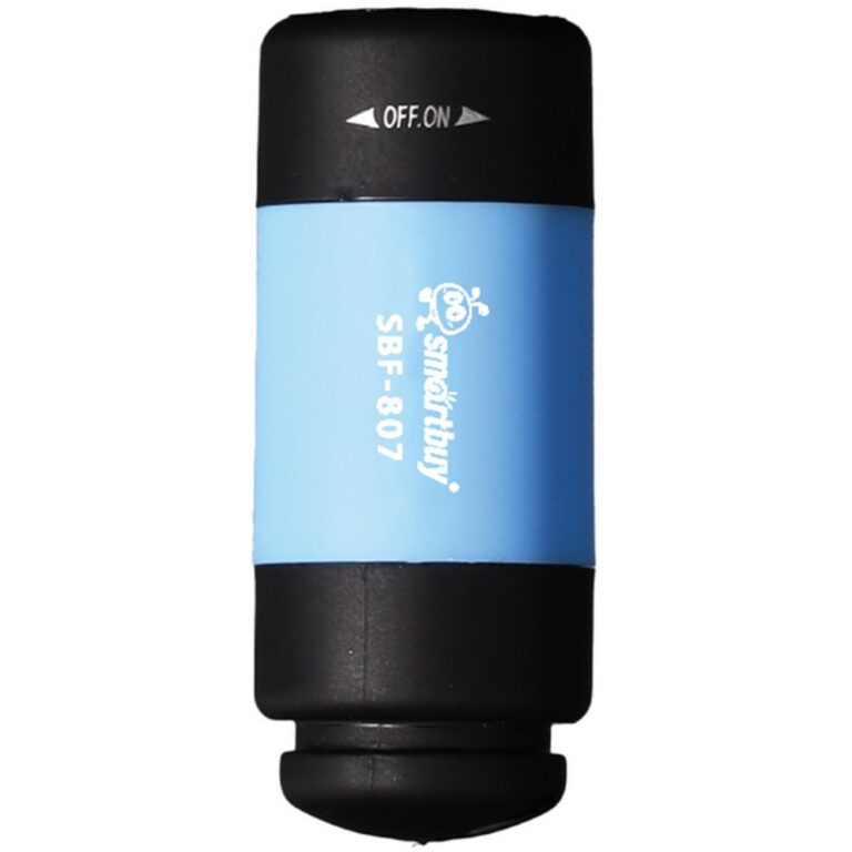 Фонарь карманный LED, с зарядкой от USB A, 5.2х d2.2 см, пластик, карабин Smartbuy