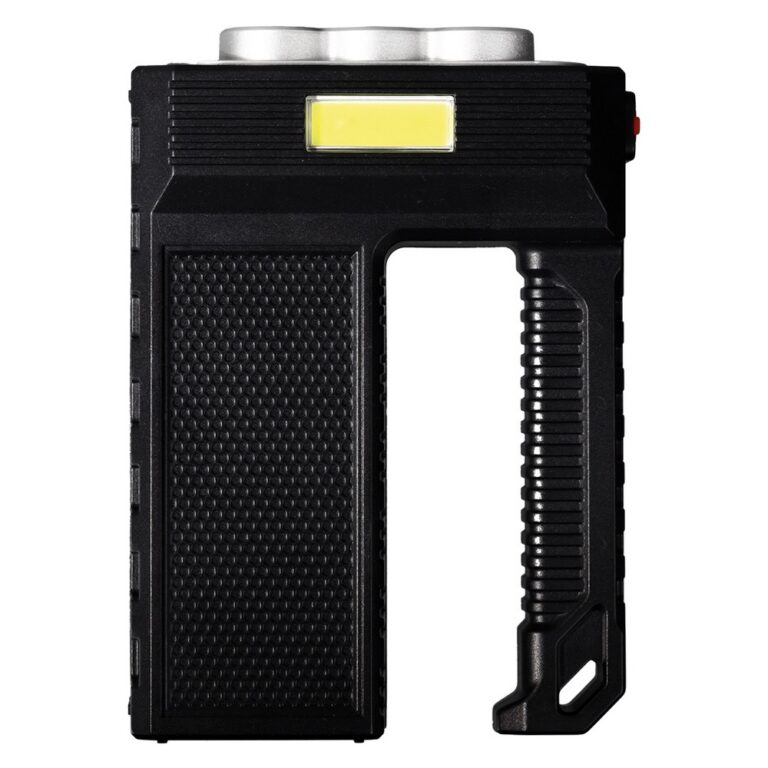 Фонарь прожектор, 6 LED и рассеиватели, боковой COB, встроенный аккумулятор, MicroUSB, Smartbuy