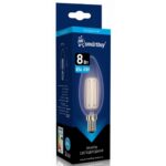 Светодиодная (LED) Лампа FIL Smartbuy-C37-8Вт/6500К/E14 (SBL-C37F-8-65K-E14)