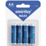 Батарейка алкалиновая Smartbuy MAXX LR6/4B (48/480) (SBBM-2A04B)