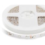 00-84 Светодиодная лента 12В, СТ, 4,8Вт/м, smd3528, 60д/м, IP67(НАНО), ширина подложки 8мм, 5м, син.