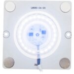 02-20 Плата светодиодная, 220В, 12Вт, IP20, smd2835, 80Лм/Вт, PF>0,9, 6500К, 80*80мм, прямоугольная с линзой, ХБ