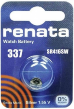 Батарейка Renata 337 (SR416SW) Silver Oxide 1.55V (1/10/100)