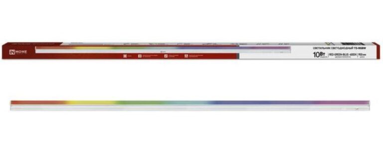 Светильник светодиодный СПБ-Т5-RGBW 10Вт 230B red-green-blue-4000К 900мм IN HOME