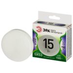 Лампочка светодиодная ЭРА LED GX-15W-865-GX53 GL GX53 15 Вт таблетка холодный свет